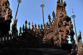 Myanmar - Mandalay, Shwe In Bin Kyaung a wonderful example of the Burmese unique teak architecture and wood-carving art.